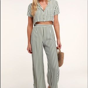 Faithful the Brand two piece striped set!